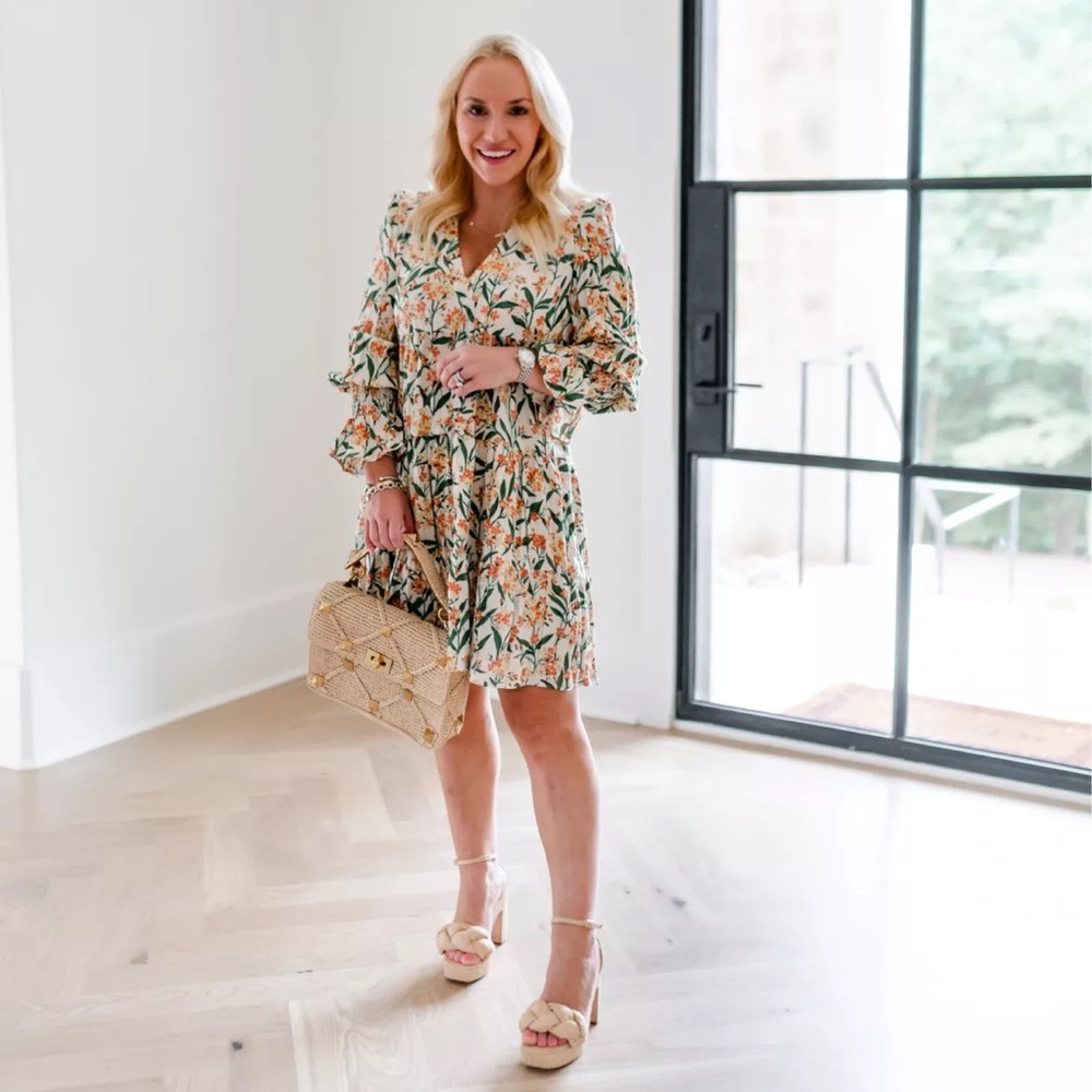 TUCKERNUCK Pomander Place Bermuda Blossom Kenzo Floral Mini Dress Size Medium